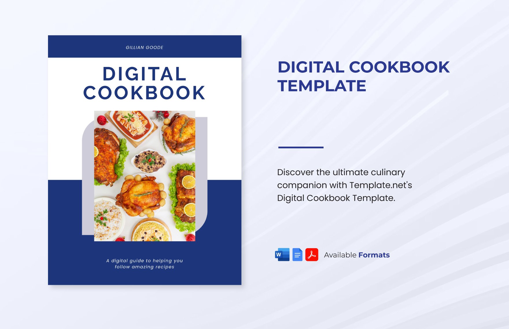 Digital Cookbook Template in Word, Google Docs, PDF