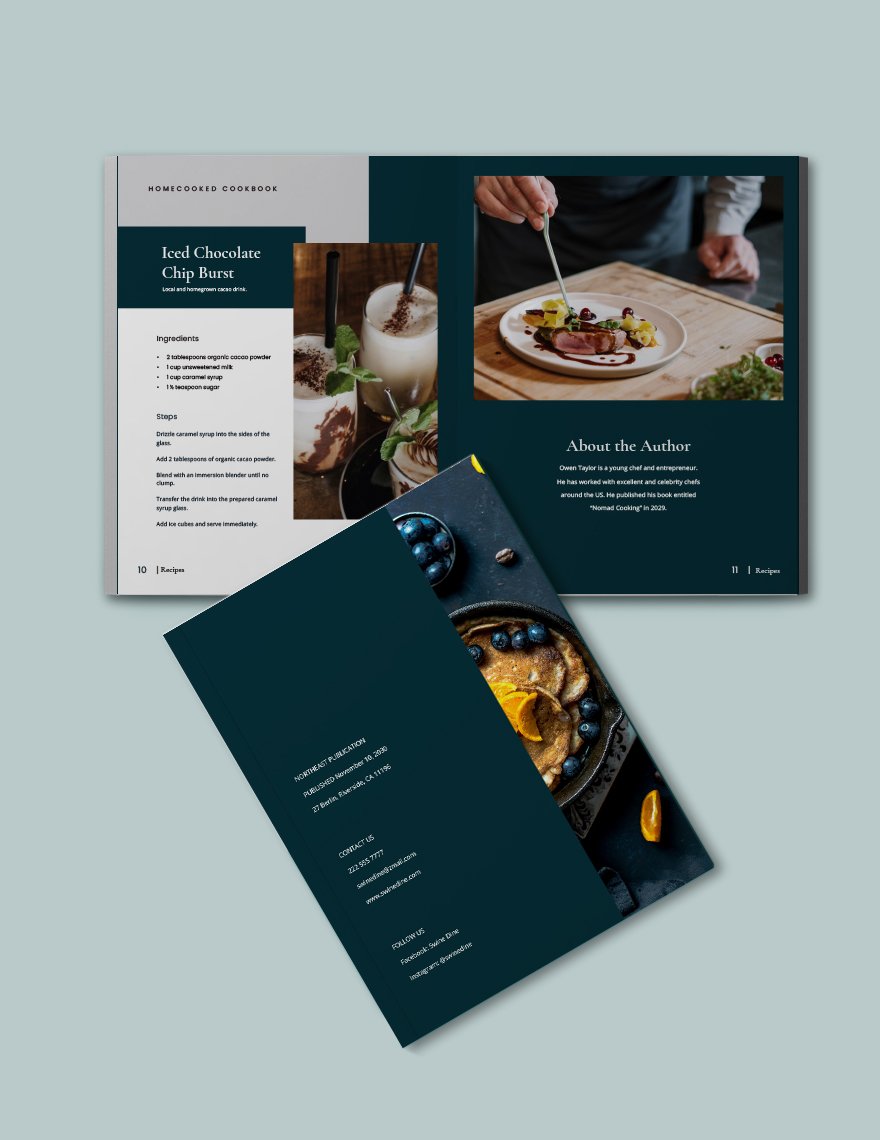 Free Digital Kitchen Cookbook Template Format
