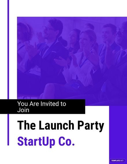 Free Startup Launch Party Flyer Template