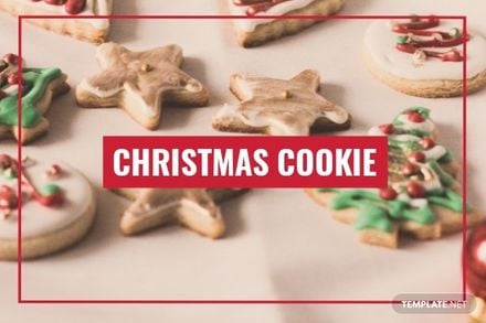 Christmas Cookie Recipe Card Template in Illustrator, PSD