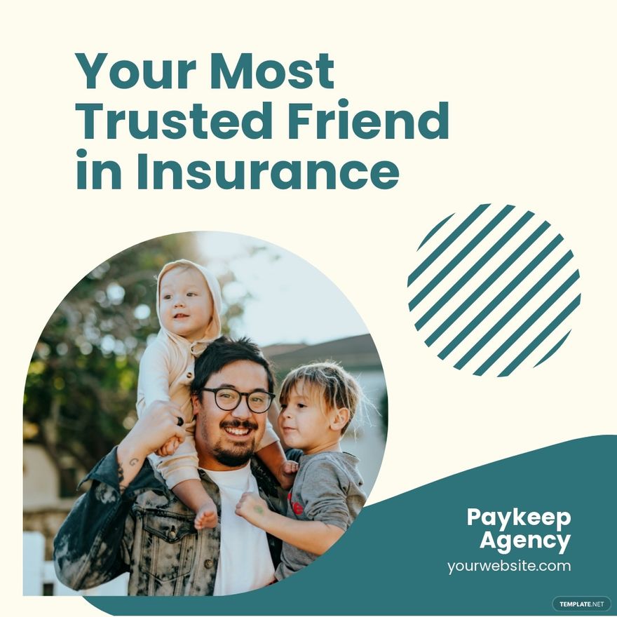 FREE Insurance Instagram Post Template Download in Illustrator