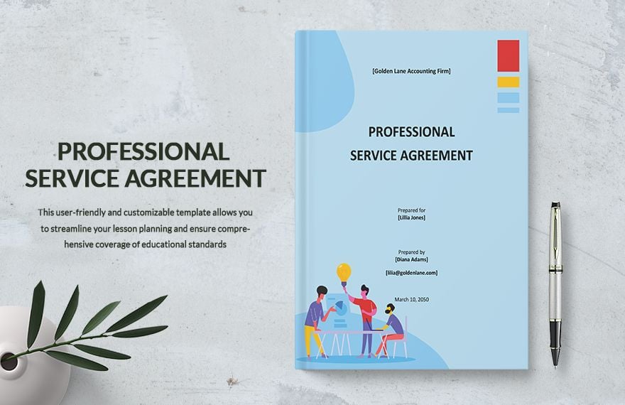 Simple Professional Services Agreement Template in Word, Google Docs, Apple Pages