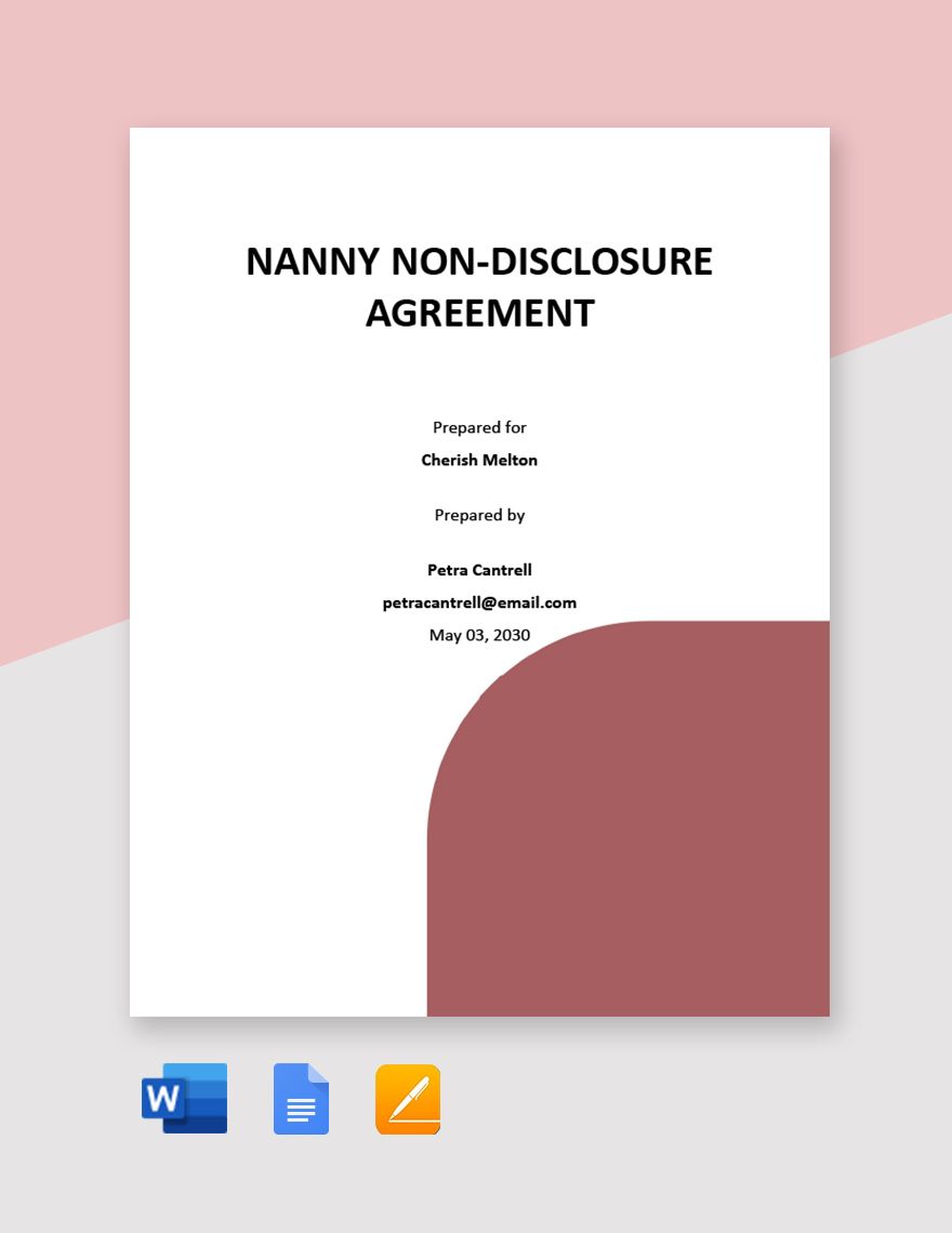nanny-non-disclosure-agreement