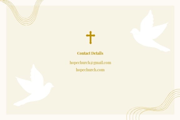 FREE Church Card Template in Illustrator Word PSD Template net