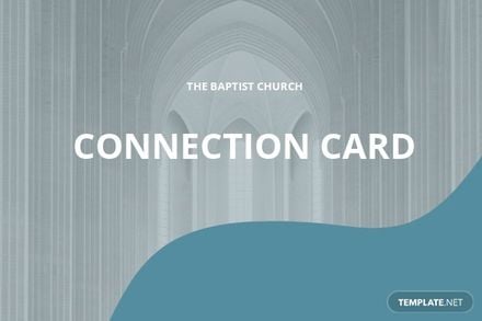 Church Connect Card Template