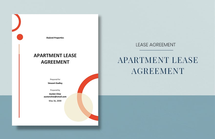 Simple Apartment Lease Agreement Template in Word, Google Docs, Apple Pages