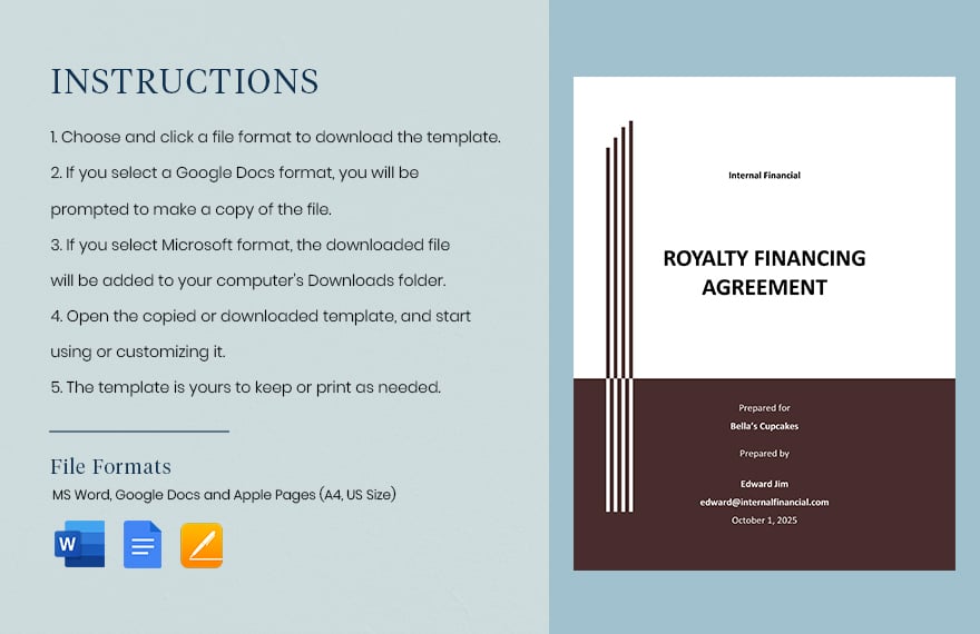 Royalty Payment Agreement Template Download in Word, Google Docs
