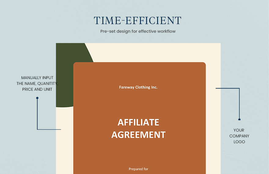 Simple Affiliate Agreement Template
