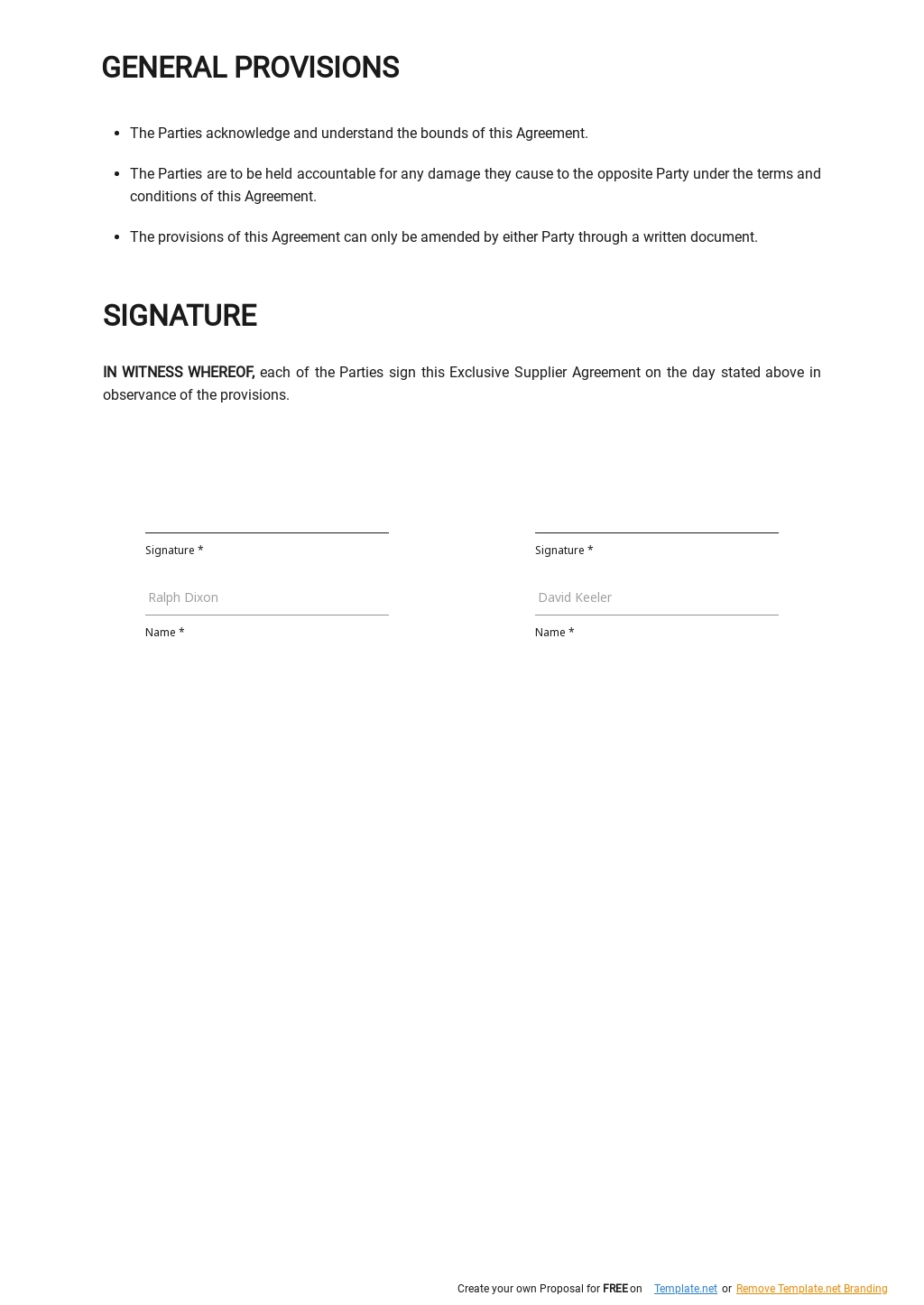 Supplier Rebate Agreement Template 6472