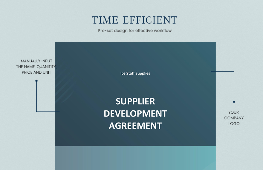 Supplier Development Agreement Template