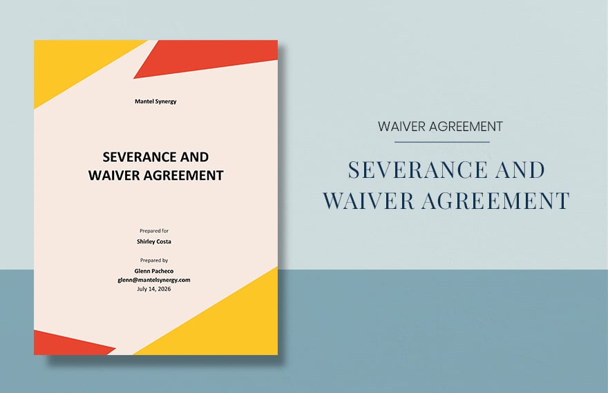 Severance and Waiver Agreement Template