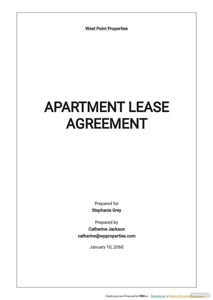10+ FREE Apartment Lease Agreement Templates [Edit & Download