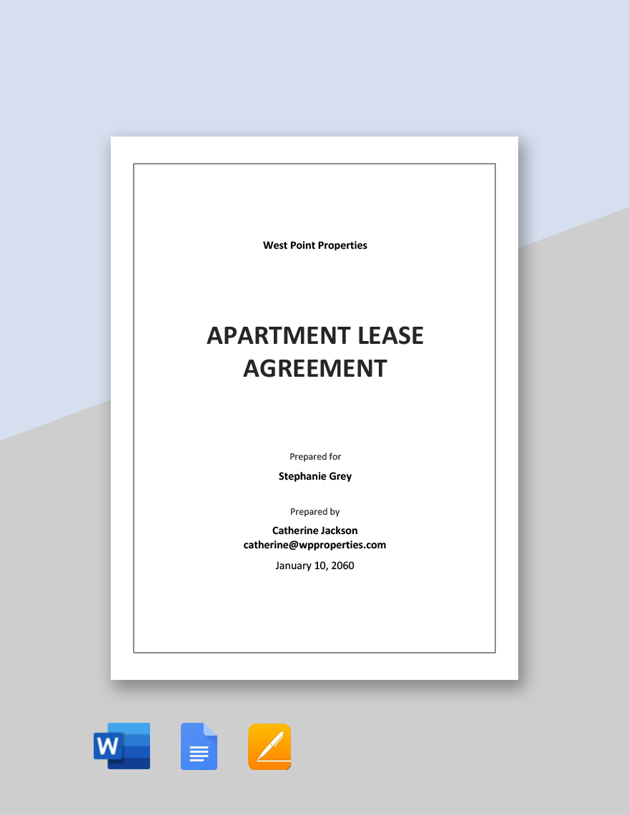 Basic Apartment Lease Agreement Template