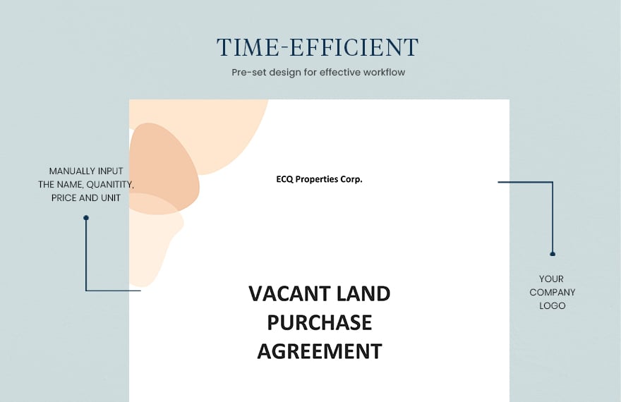 Vacant Land Purchase Agreement Template