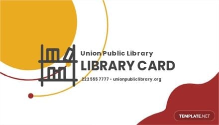Blank Library Card Template