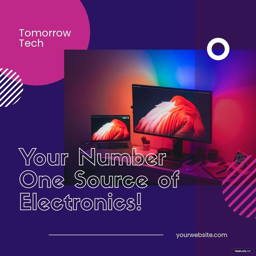 Free Electronics Facebook Feed Ad Template