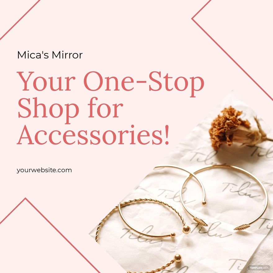 Free Accessories Facebook Feed Ad Template