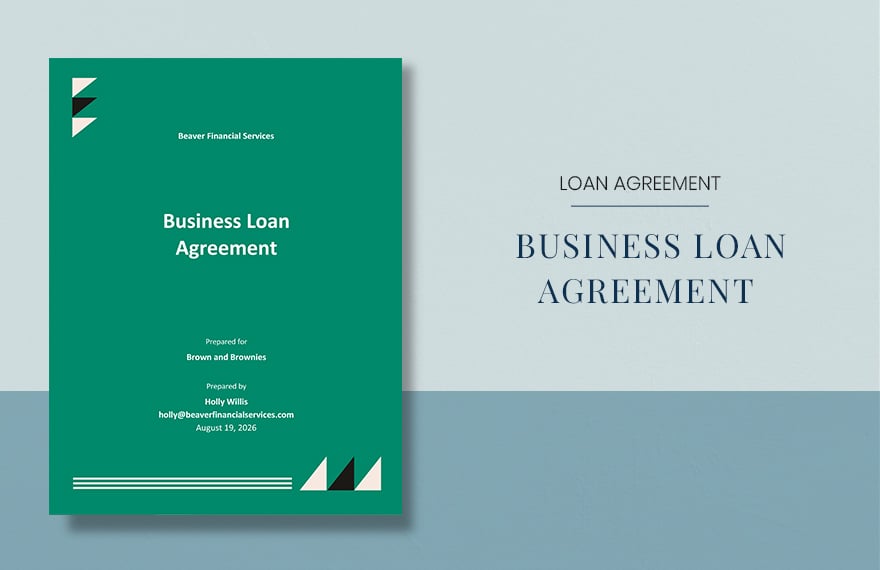 Sample Business Loan Agreement Template