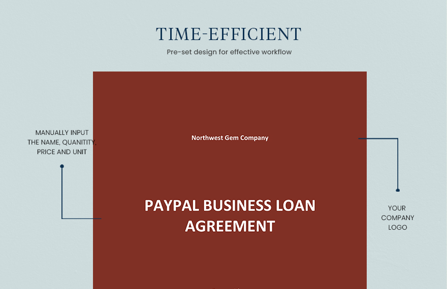 PayPal Business Loan Agreement Template