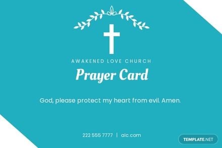 Printable Prayer Card Template