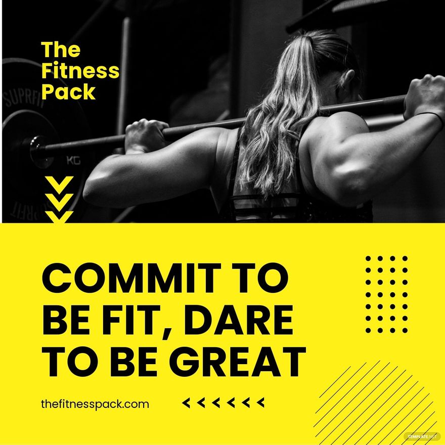 Free Fitness Club Facebook Feed Ad Template