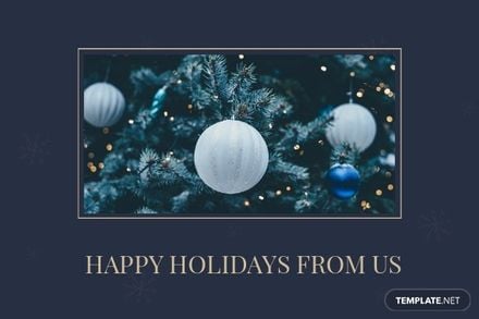 Photography Holiday Card Template