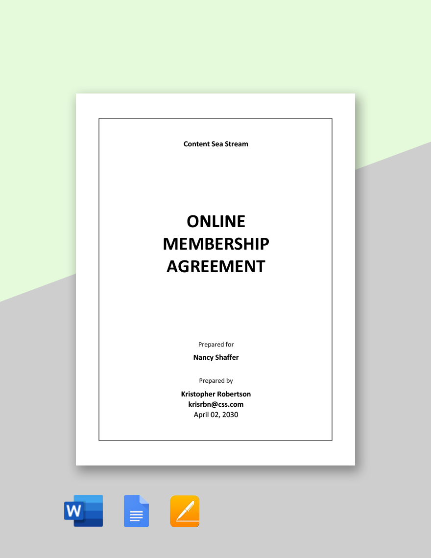 online-membership-agreement