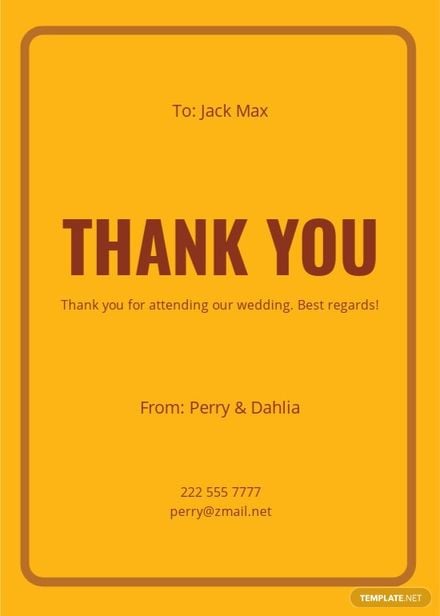 Digital Thank You Card Template in Word, Google Docs, Illustrator, PSD, Apple Pages, Publisher