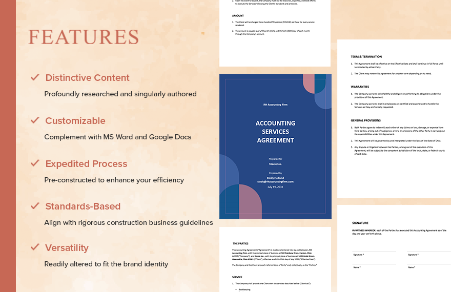 Accounting Services Agreement Template