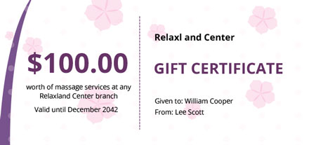 Massage Gift Certificate Template - Google Docs, Illustrator, Word, Apple Pages, PSD, Publisher