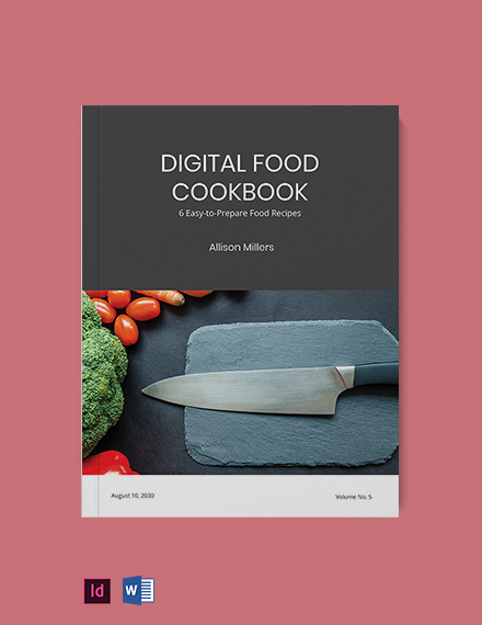 FREE Digital Cookbook Template Download in Word Google Docs PDF