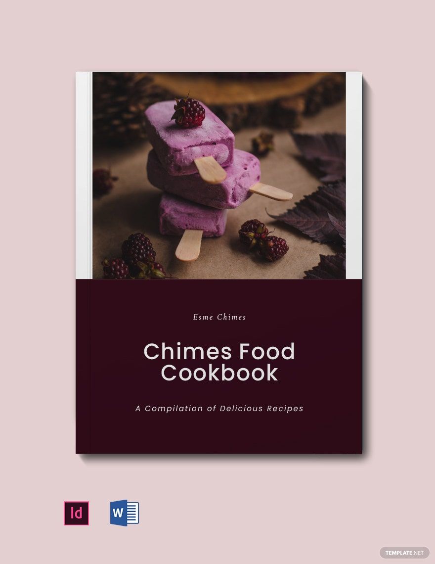 Food Cookbook Layout Template