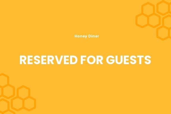 Free Reserved Table Card Template