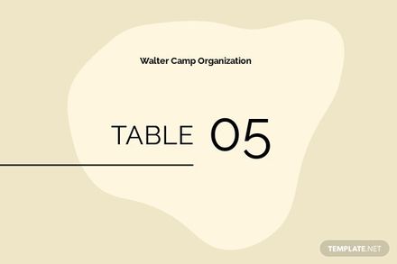 Guest Table Card Template in Word, Google Docs, Illustrator, PSD, Publisher