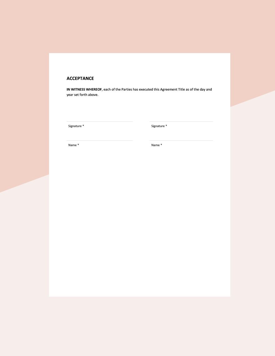 Branding And Marketing Agreement Template