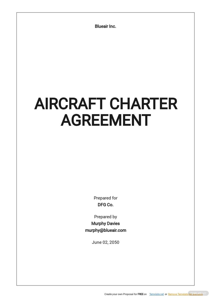 Boat Charter Agreement Template Google Docs Word Apple Pages 