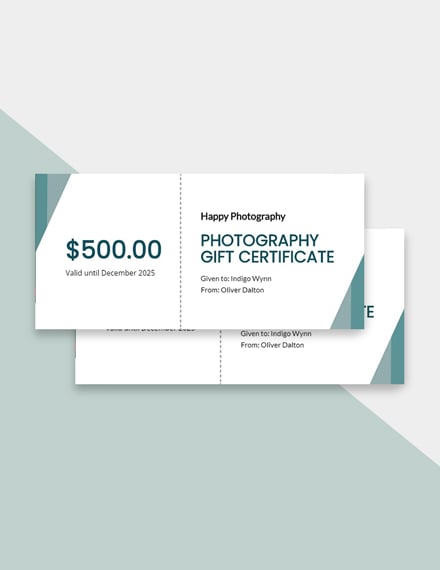 We are the champions, Photography gift certificate template, Trophy design