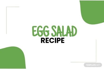 Double Sided Recipe Card Template
