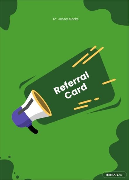 Employee Referral Card Template