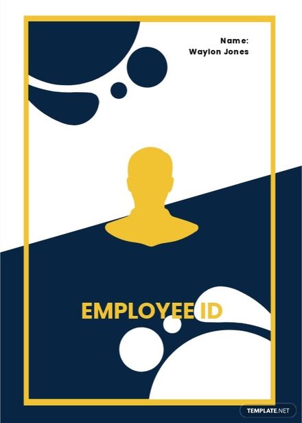 Employee Id Card Template in PSD, PDF, Illustrator, Word, Publisher, Google Docs, Pages - Download | Template.net