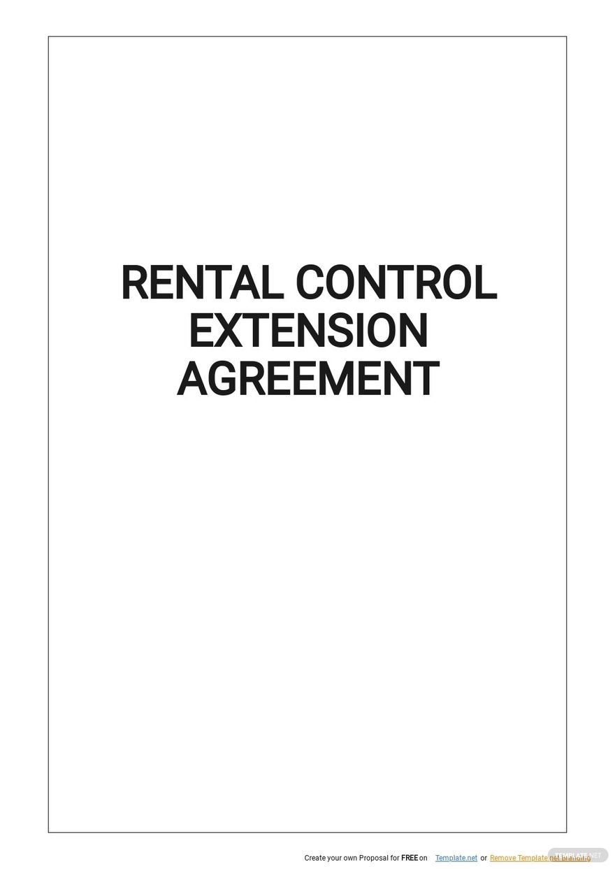 Free Simple Contract Extension Agreement Template - Google Docs, Word ...