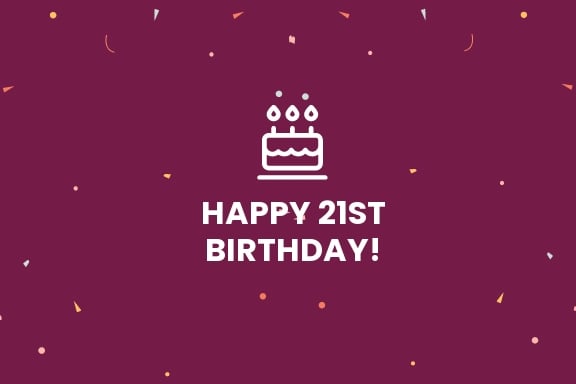 Double Sided Birthday Card Template