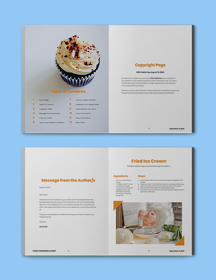 family resturant templates for indesign