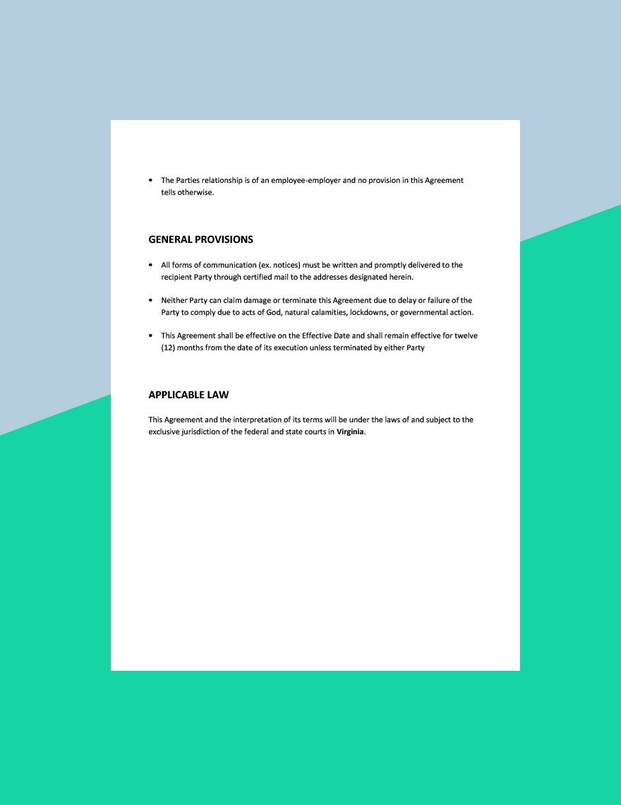 Employment Contract Extension Agreement Template