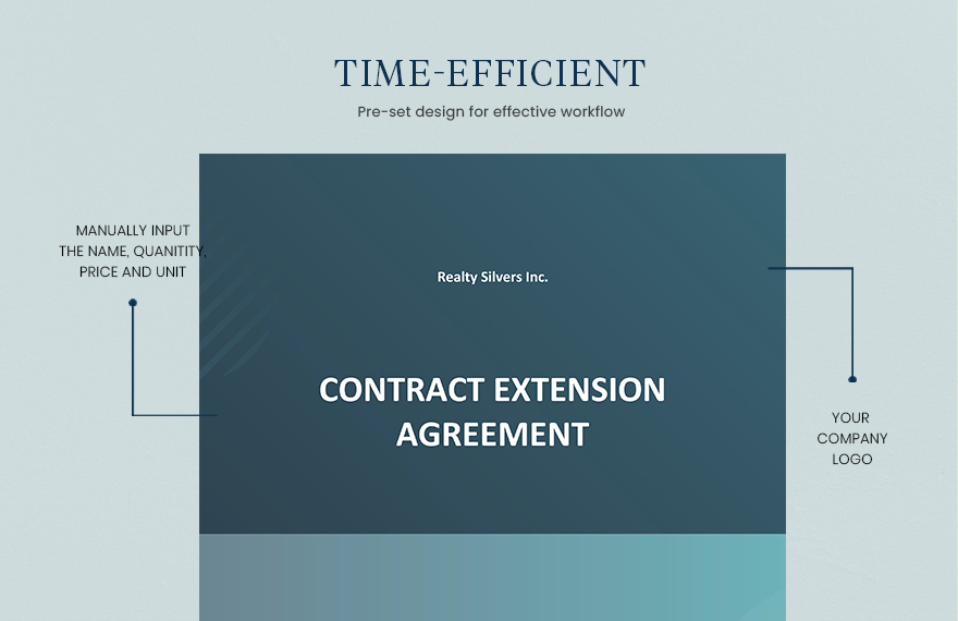 Sample Contract Extension Agreement Template