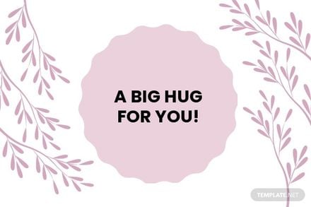 Little Hug Card Template