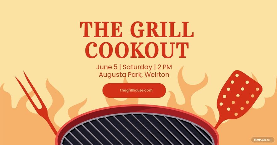 Free Grill Cookout Flyer Template - Google Docs, Illustrator, Word ...