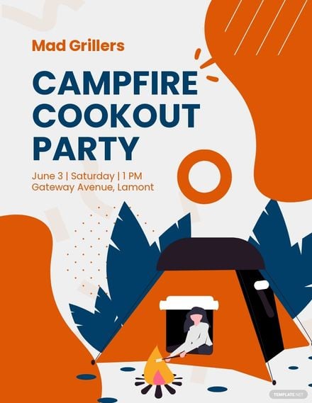 Cookout Party  Flyer Template