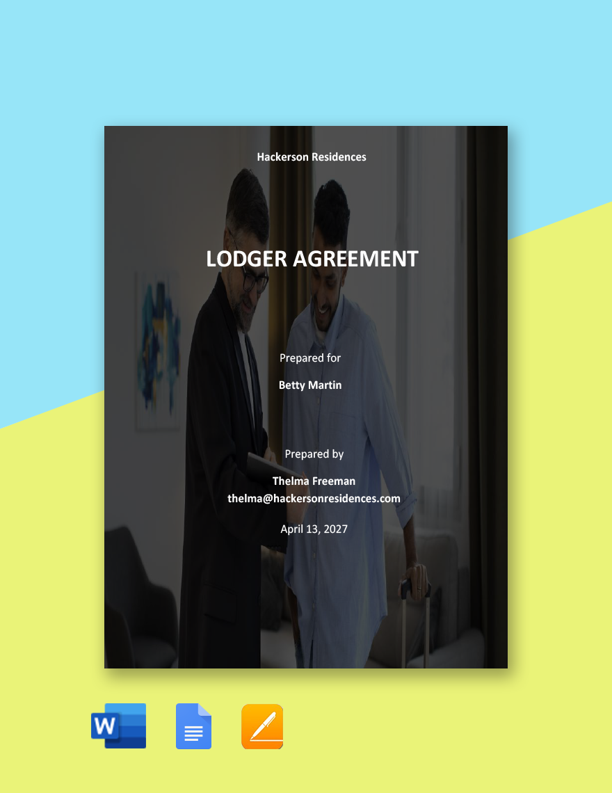Basic Lodger Agreement Template