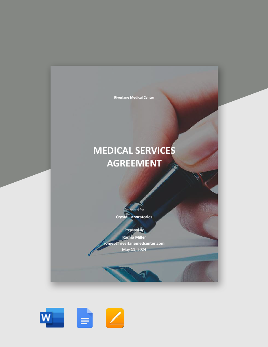 Medical Services Agreement Template